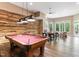 Entertainment room featuring a pool table and game area, perfect for gatherings at 1308 Green Oaks Pkwy, Holly Springs, NC 27540
