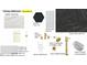 Image displays primary bathroom selections of tile, flooring, and plumbing fixtures at 1500 Ridge Rd, Raleigh, NC 27607