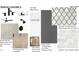 Bedroom 5 and Bath 5 featuring a full glass plate mirror and black Chelsea tile at 1500 Ridge Rd, Raleigh, NC 27607