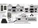 Exterior elevations with selected options for siding, brick, lights and doors at 1500 Ridge Rd, Raleigh, NC 27607