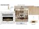 Details for the great room including mantle, fireplace, lighting, shelving, and flooring options at 1500 Ridge Rd, Raleigh, NC 27607