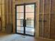 Interior view showcasing a black-framed glass door with a clear exterior view of the home at 1500 Ridge Rd, Raleigh, NC 27607
