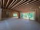 Large living room framing featuring sliding doors to the back and multiple windows for natural light at 1500 Ridge Rd, Raleigh, NC 27607