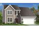 Charming new two-story home featuring a garage, traditional design, and landscaped front yard at 17 Spring Crest Dr # 68, Angier, NC 27501