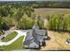An aerial view of the home shows the property's layout and landscaping at 1903 Edgerton Dr, Durham, NC 27703