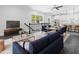 Inviting living room flows into the dining area and kitchen creating the perfect entertainment space at 1903 Edgerton Dr, Durham, NC 27703