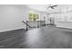 Inviting living room flows into the kitchen creating the perfect open space at 1903 Edgerton Dr, Durham, NC 27703