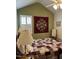 Cozy bedroom showcasing a unique quilt and warm, inviting decor at 204 Plank Bridge Way, Morrisville, NC 27560