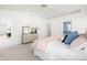 Main bedroom featuring a dresser, a closet and vaulted ceiling at 210 Millet Dr, Morrisville, NC 27560