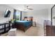Cozy bedroom featuring a stylish bed with bedside table and natural light at 233 Berg St, Smithfield, NC 27577