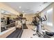 Well-equipped gym with treadmills, elliptical, and weight machines at 2821 Wilshire Hill Dr # 111, Raleigh, NC 27604