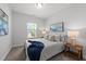 Cozy bedroom with neutral tones, a comfortable bed, and ample natural light at 316 Barley Mill Rd, Holly Springs, NC 27540