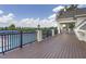Large, spacious patio overlooking the community pool area, perfect for relaxing and entertaining at 3248 Castlerock Dr, Burlington, NC 27215