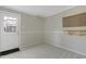Bright room with storage accessories and walk-out door leading to outdoor deck at 3613 Ranbir Dr, Durham, NC 27713