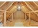 Unfinished attic space providing ample storage or the potential for future expansion at 3909 Inland Ct, Raleigh, NC 27606