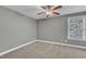 Bedroom with carpet, ceiling fan, and natural light from the window at 4727 Smarty Jones Dr, Knightdale, NC 27545