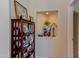 Hallway decor featuring wooden shelving, recessed lighting and unique decorative touches at 5144 Niagra Dr, Chapel Hill, NC 27517