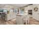 Gourmet kitchen featuring an island and stainless steel appliances at 636 Copper Beech Ln, Wake Forest, NC 27587