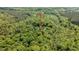 Aerial view pointing to house with surrounding lush forest at 82 Deercorn Path, Moncure, NC 27559