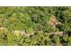 Scenic aerial view showcasing the property nestled within a lush, wooded landscape at 82 Deercorn Path, Moncure, NC 27559