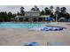 A large, inviting community pool area with plenty of space for swimming and lounging at 901 Lemongrass Ln, Wake Forest, NC 27587