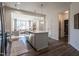 Open-concept kitchen showcasing an island that connects to the living area at Lot 5 Cooper St, Sanford, NC 27330