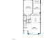First floor floorplan featuring the foyer, living room, powder room, and kitchen at Lot 6 Cooper St, Sanford, NC 27330
