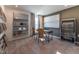 Functional office featuring a workstation, presentation samples, and natural light at Lot 6 Cooper St, Sanford, NC 27330