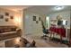 Open-concept living room with casual decor, creating a comfortable and relaxed atmosphere at 10 Grove Park Rd, Durham, NC 27705