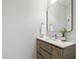 Stylish bathroom features vanity with neutral color palette and modern fixtures at 112 Meadowbrook Dr, Chapel Hill, NC 27514