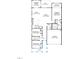 Floorplan of a home's layout with kitchen, bedrooms, baths, laundry, garage, nook, deck, and porch at 121 Cribbs Ln, Middlesex, NC 27557
