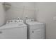 Well-lit laundry room featuring modern appliances and ample space, making laundry chores a breeze at 124 Myatt Fern Dr, Garner, NC 27529