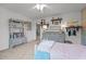 Charming bedroom features a ceiling fan and decor shelves at 1302 Ingle Ct, Burlington, NC 27215