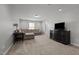 Open living area featuring recessed lights, couch, and table lamp at 1302 Ingle Ct, Burlington, NC 27215