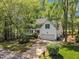 Charming white two-story home with a well-manicured lawn and mature trees at 1913 Wild Dunes Dr, Raleigh, NC 27604