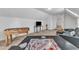 Finished attic game room with a Monopoly game, sofa, TV and foosball table at 1913 Wild Dunes Dr, Raleigh, NC 27604