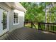 Spacious back deck overlooking a private, wooded backyard, perfect for outdoor relaxation at 216 Billingrath Turn Ln, Cary, NC 27519