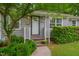 Inviting front porch and doorway entrance to this lovely, well-maintained home at 2442 Stevens Rd, Raleigh, NC 27610