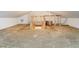 Unfinished attic space ready to be transformed with stairs leading to a lower level at 2581 Green Valley Blvd, Burlington, NC 27217