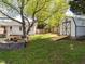 Spacious backyard featuring a storage shed at 2581 Green Valley Blvd, Burlington, NC 27217