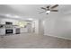 Bright kitchen featuring stainless steel appliances, white cabinets, and modern backsplash at 2612 Glenbrook Dr, Durham, NC 27704