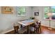 Bright dining area featuring modern furnishings and an abundance of natural light at 2709 Farthing St, Durham, NC 27704