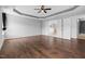 Expansive main bedroom offering generous space, natural light, and an en-suite bathroom at 311 Windrush Ln, Durham, NC 27703
