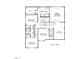 Second floor layout shows bedrooms, bathrooms, laundry room and a loft with staircase leading to the first floor at 3206 Armeria Dr, Apex, NC 27502
