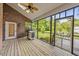 Outdoor living space with grilling area and views of the lush backyard at 406 N Wakefield St, Zebulon, NC 27597