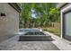 Beautiful backyard pool with an in-ground spa and elegant stone patio, ideal for relaxation at 4139 Rockingham Dr, Raleigh, NC 27609