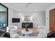 Bright living room features contemporary furnishings, recessed lighting, and an elegant area rug at 501 S Bloodworth St # 101, Raleigh, NC 27601