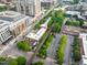 This aerial view highlights the building's proximity to local restaurants, parking, and an active downtown area at 510 Glenwood Ave # 510, Raleigh, NC 27603