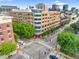 This exterior showcases the building's corner location with prominent windows, street views, and pedestrian access at 510 Glenwood Ave # 510, Raleigh, NC 27603