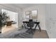 A clean office space features natural light and built in storage, adjacent to living space at 510 Glenwood Ave # 510, Raleigh, NC 27603